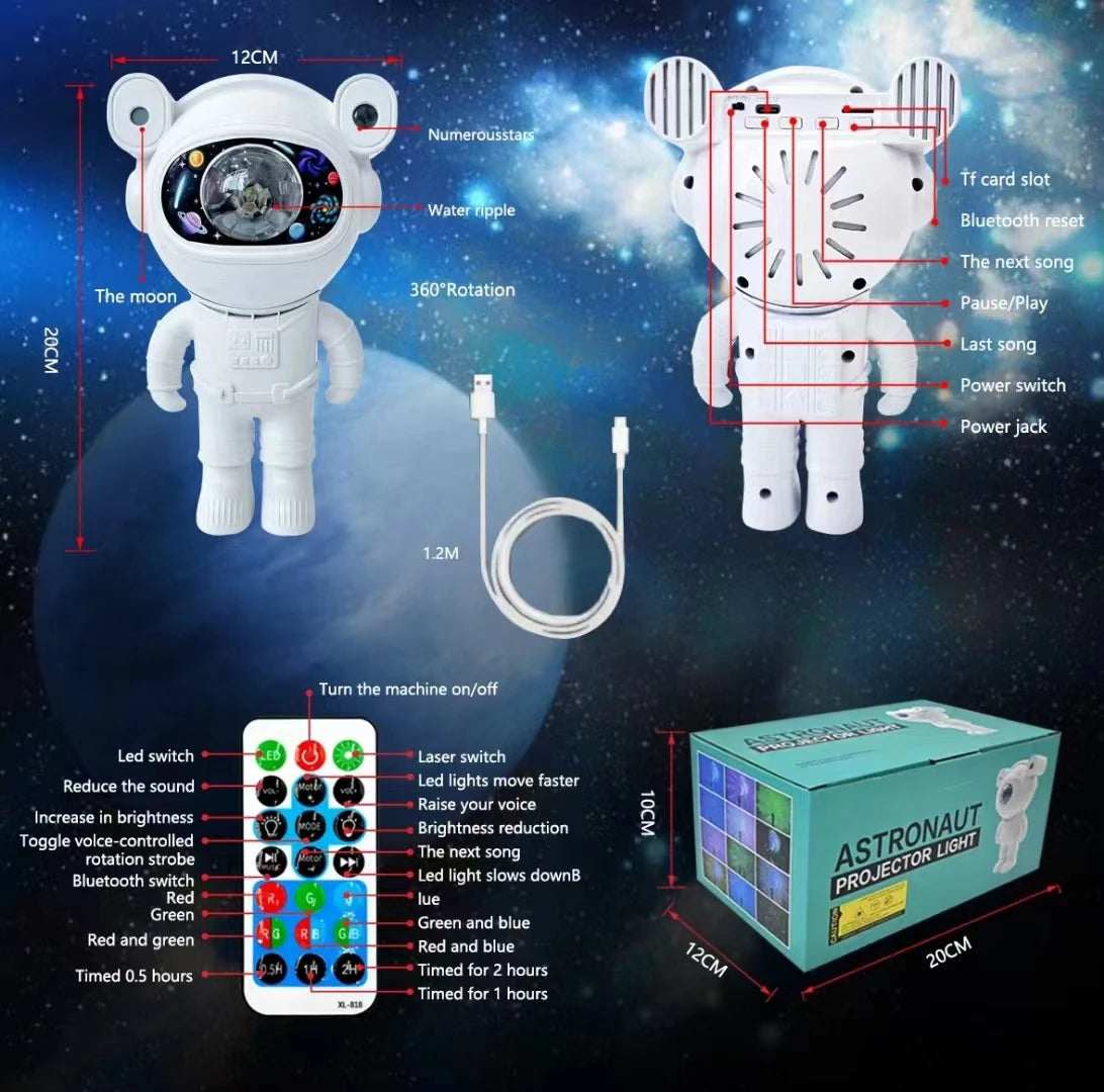 Brite Beem™ Astronaut Galaxy Projector